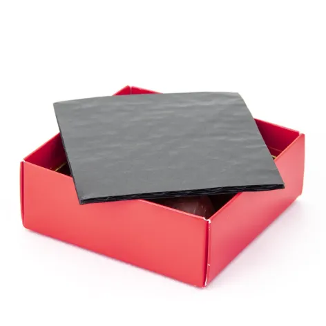 Black 5-Ply Cushion Pads; for 4 Choc Square Box - Pack of 50,